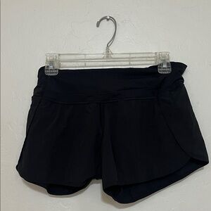 Lululemon Black Athletic Shorts Gym Workout Athleisure Running